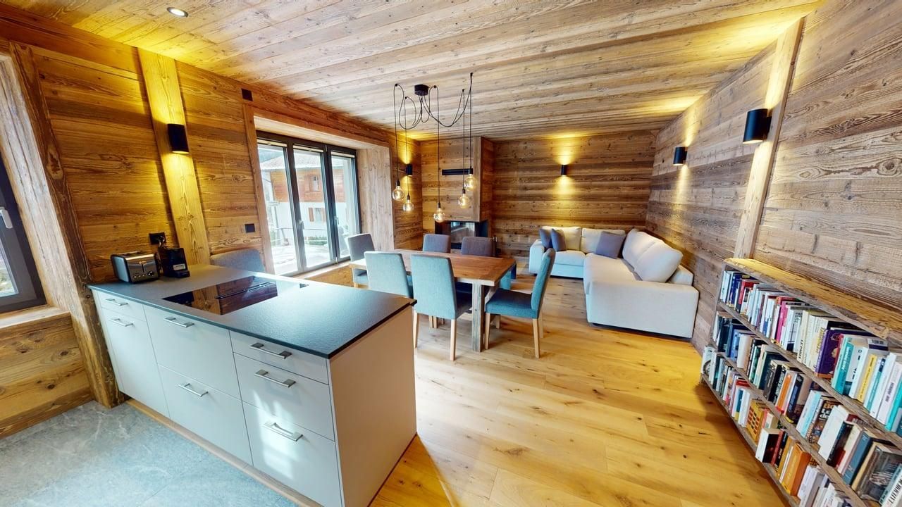Séjour et cuisine de Bonavau